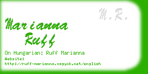 marianna ruff business card